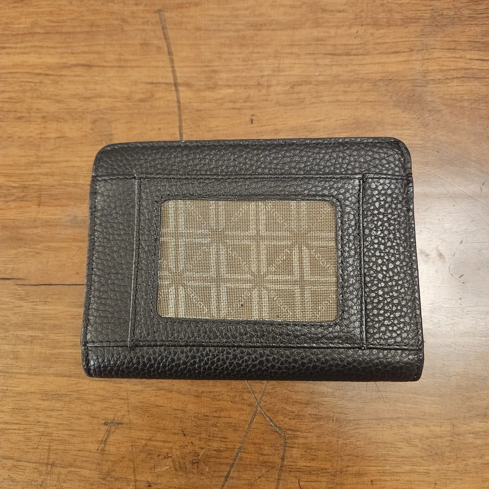 LODIS Kate‎ Mini Zip-Around Wallet Black Leather RFID Protection READ